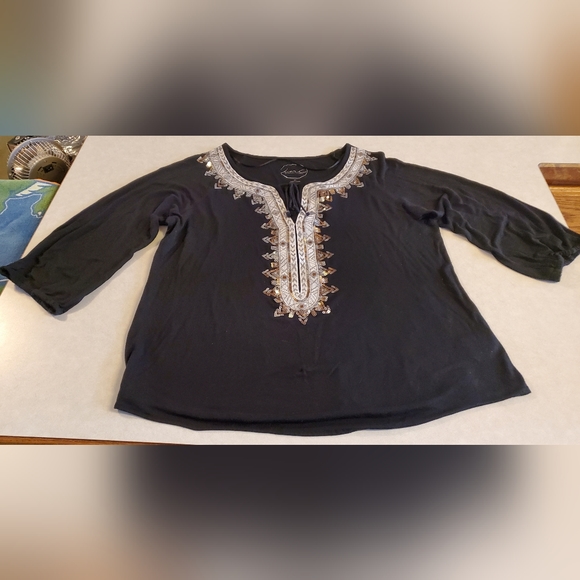 SENT TO THREDUP...3/4 Sleeve Blouse, (INC) - Picture 2 of 5